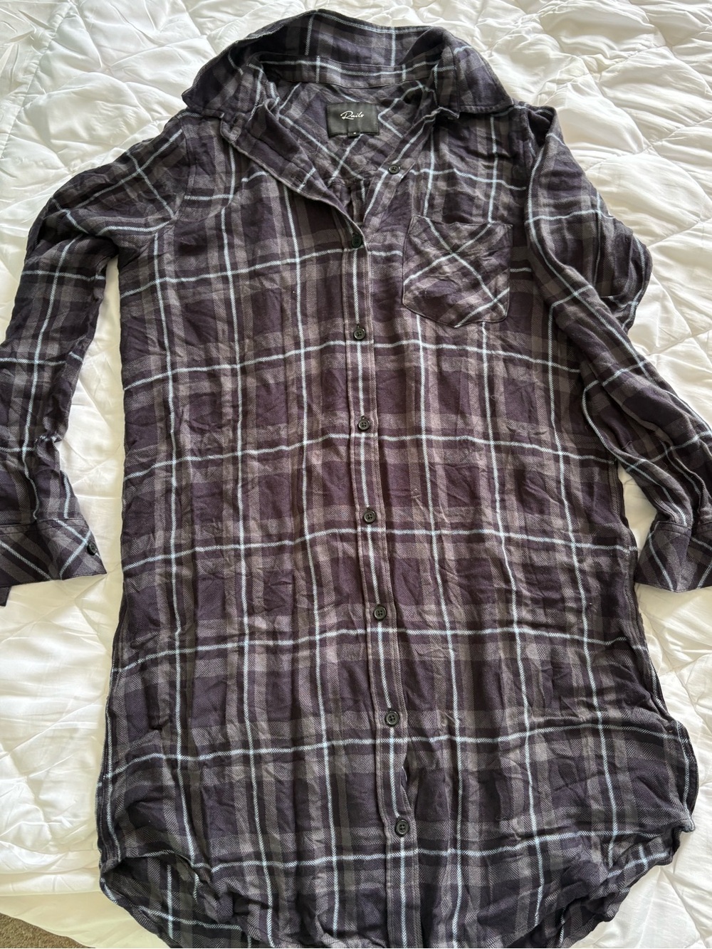 Rails Men's Dark Plaid Button-Down Shirt - Black & Gray